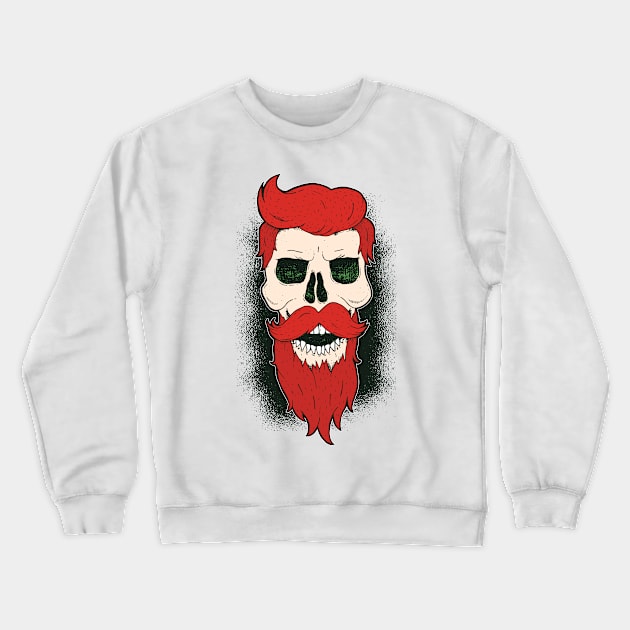 Bearded Skull Crewneck Sweatshirt by madeinchorley